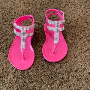 Toddler girls pink sandals